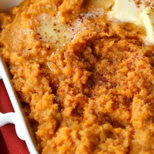 Apple Rum Sweet Potatoes recipe for a Thanksgiving side dish