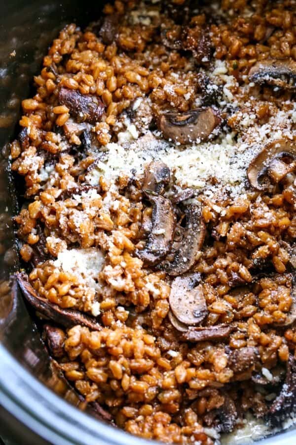 Creamy Mushroom Farro Mantitlement