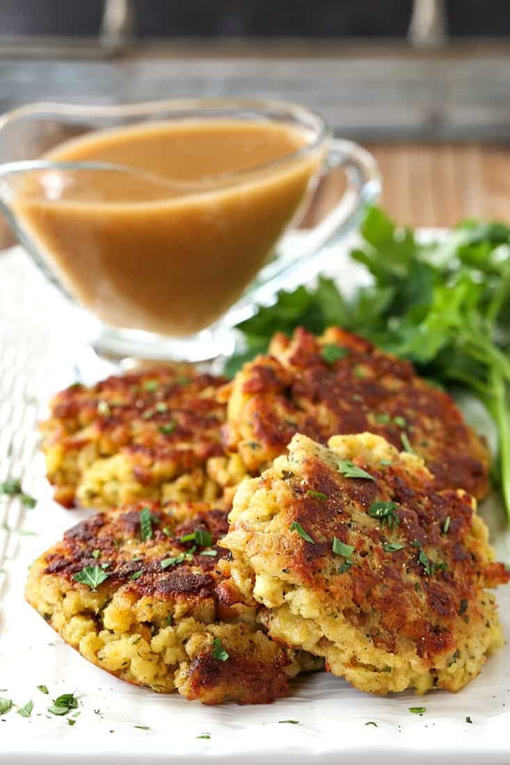 Leftover Stuffing Cakes | Thanksgiving Leftovers Recipe | Mantitlement