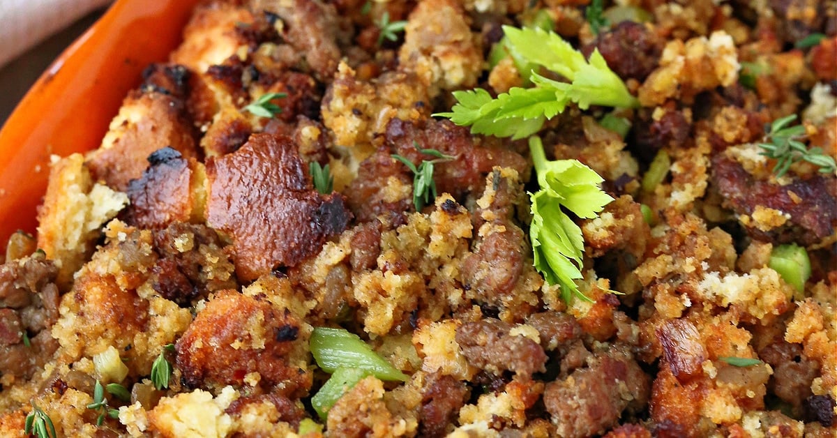Spiced Cornbread and Sausage Dressing recipe - Los Angeles Times