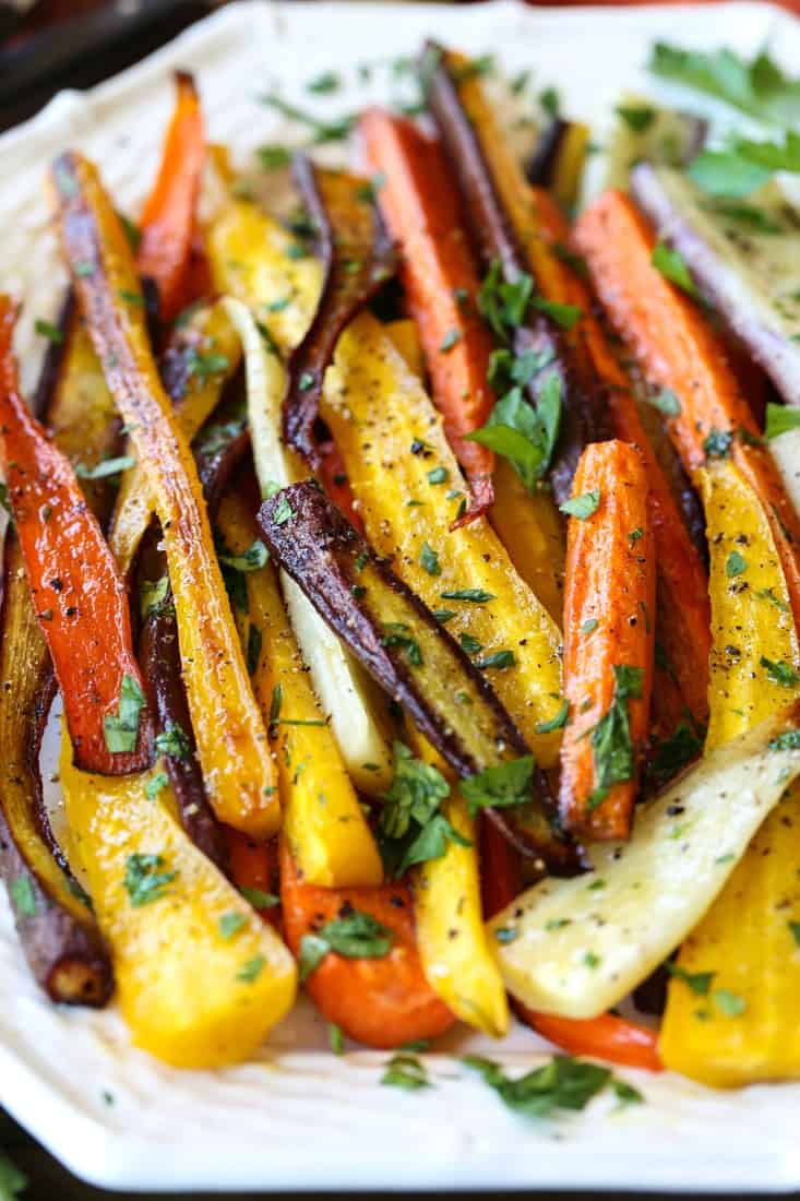 Roasted carrots recipe for holidays or everyday meals