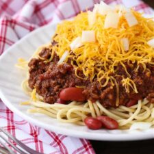 CINCINNATI CHILI Banner Advertising Vinyl Sign Flag spaghetti hot dogs spices 