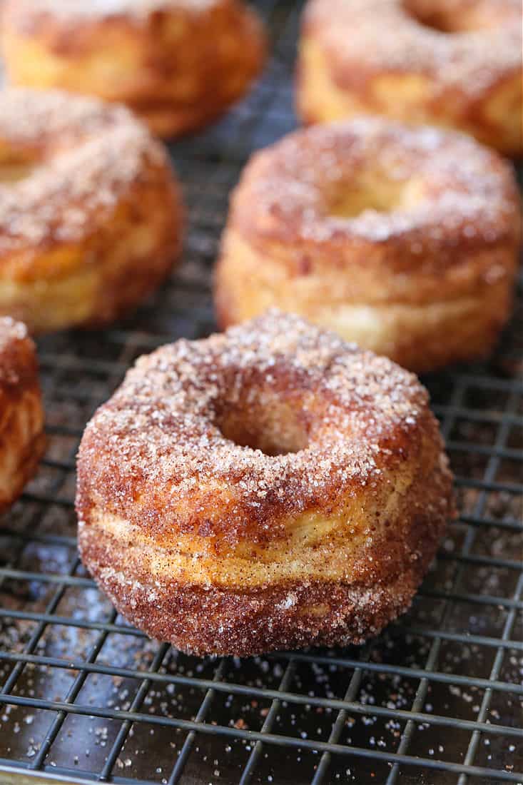 Air Fryer Donut recipe on a baking rack