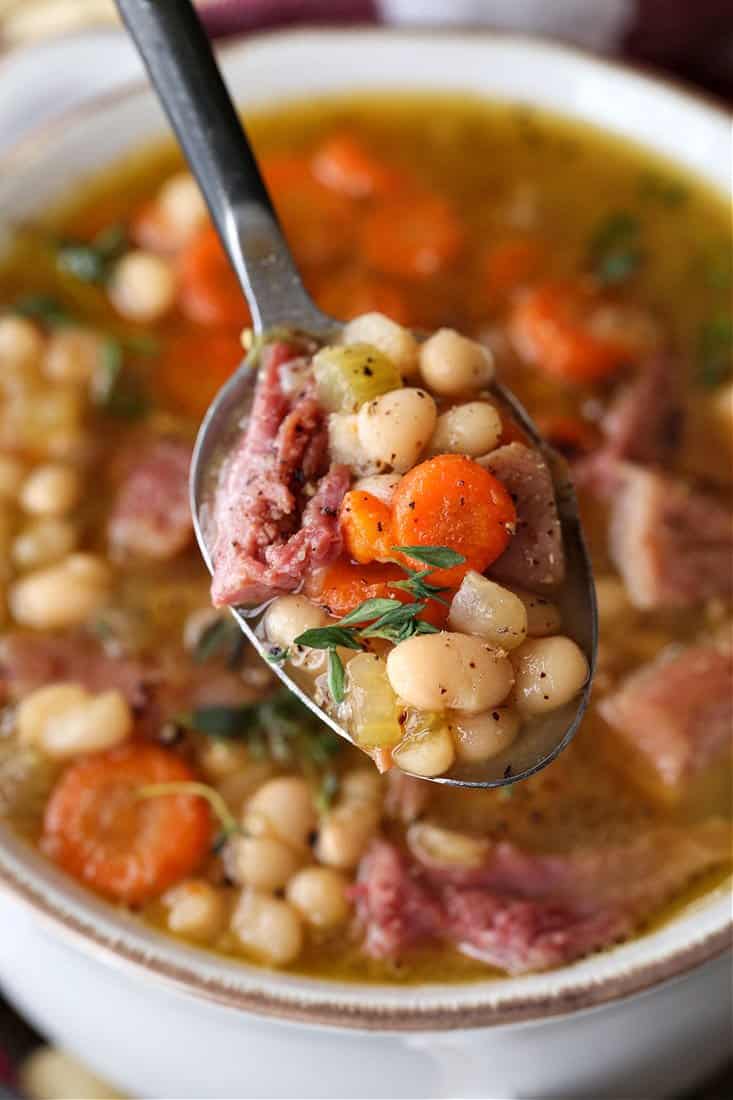 Soup recipe made with leftover ham