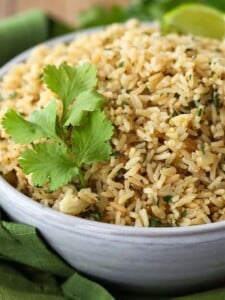 Cilantro Lime Rice in a bowl