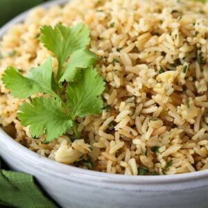 Cilantro Lime Rice in a bowl