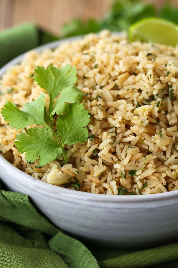 Cilantro Lime Rice in a bowl