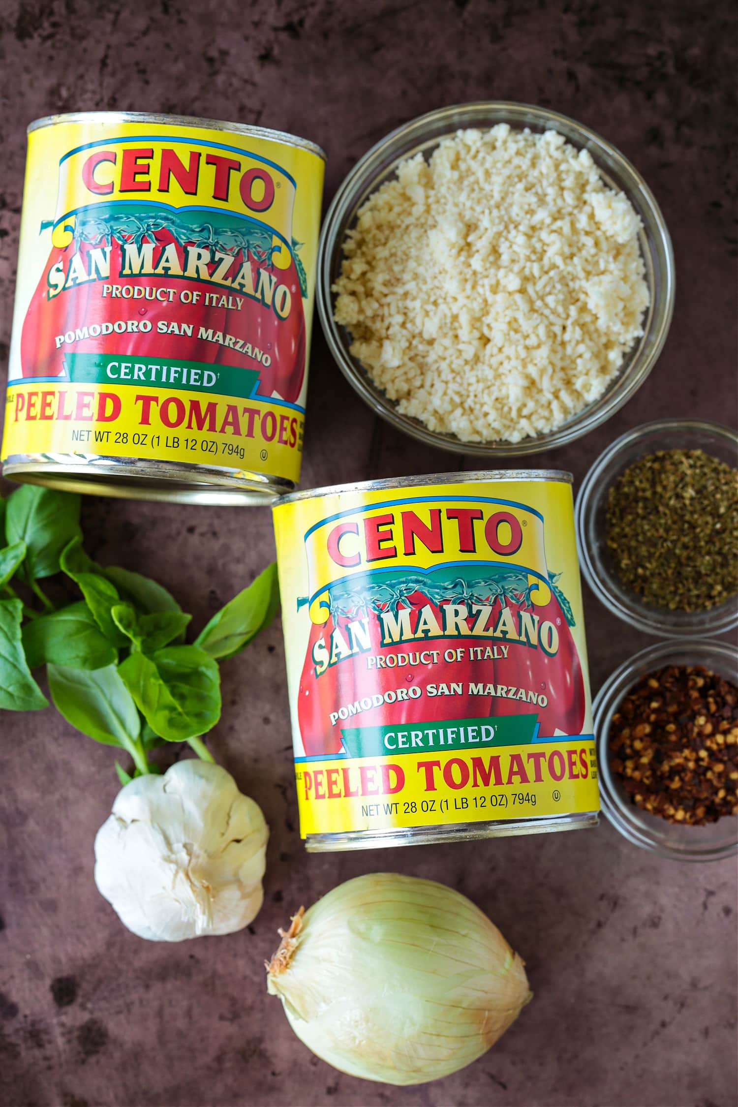 ingredients for making arrabbiata sauce