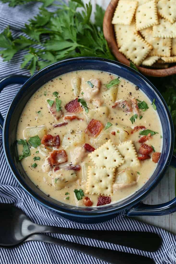 Clam Chowder | New England Chowder Recipe | Mantitlement