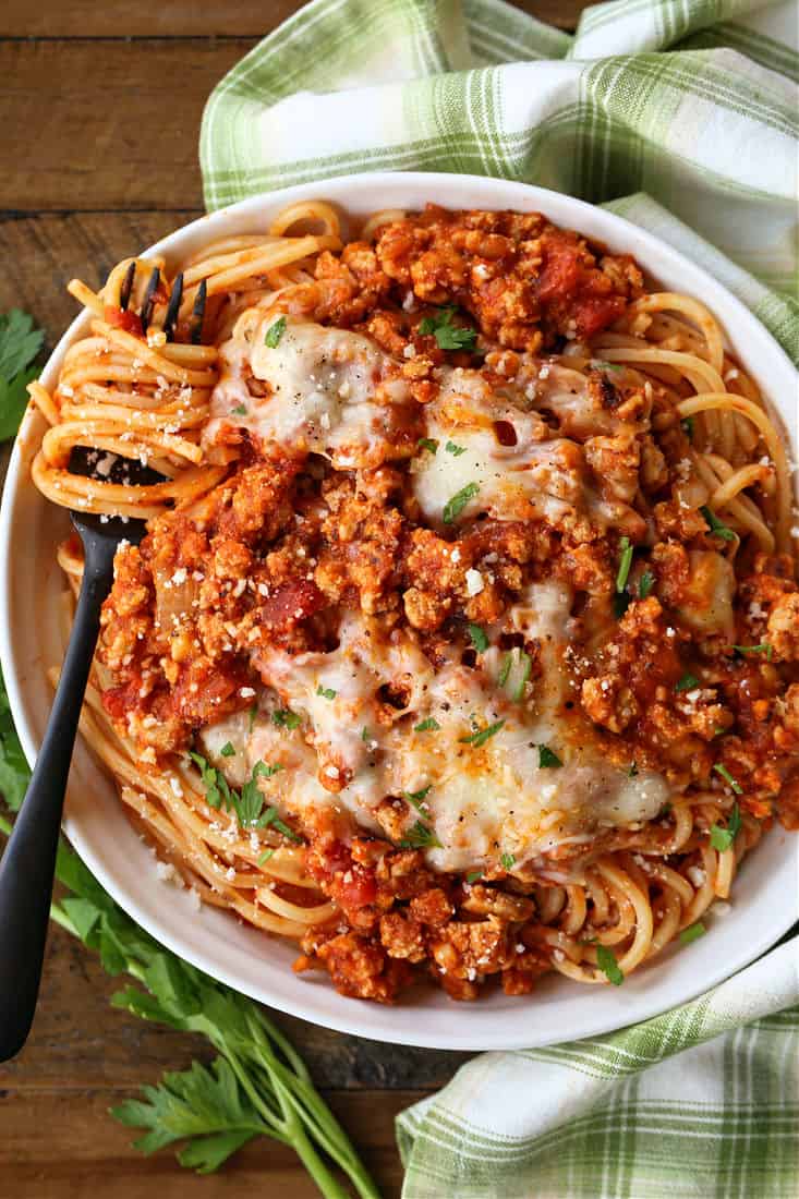 Ground Chicken Parmesan