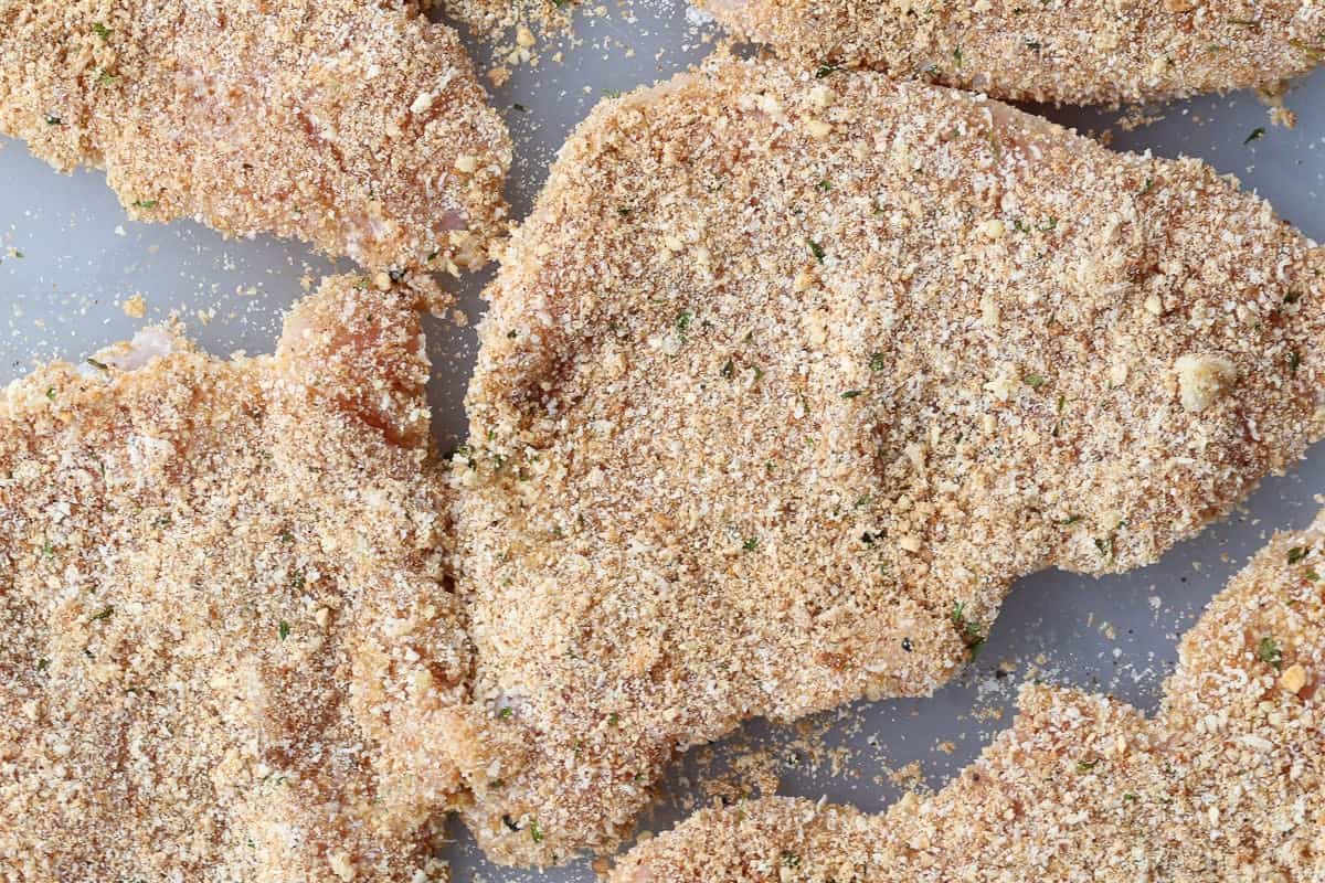 Turkey Cutlets made three ways! Oven bake, pan fry or in the air fryer, they turn out super crispy and tasty any way you make them! breaded turkey cutlets