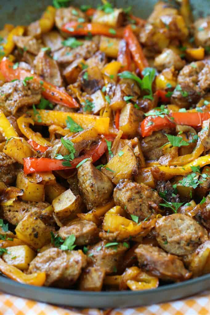 Italian Sausage and Potatoes | One Skillet Dinner Recipe | Mantitlement