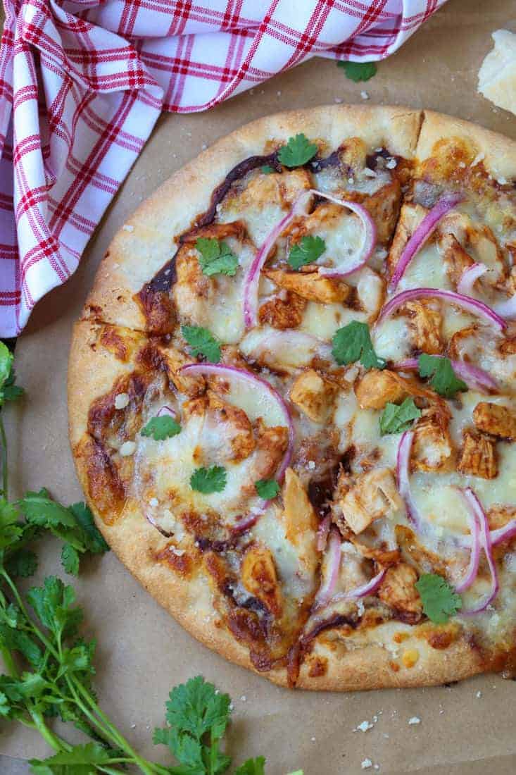 pizza recipe with chicken and bbq sauce