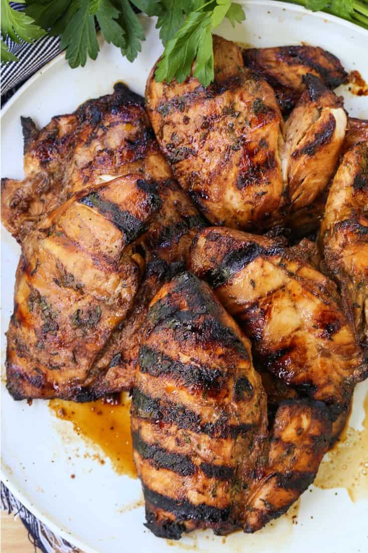 Grilled chicken recipe with a balsamic marinade