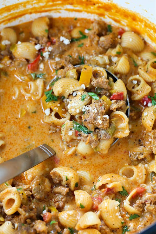 Creamy Sausage and Peppers Soup Mantitlement
