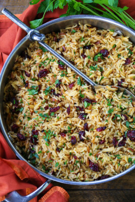 Rice Pilaf with Almonds and Cranberries | Mantitlement