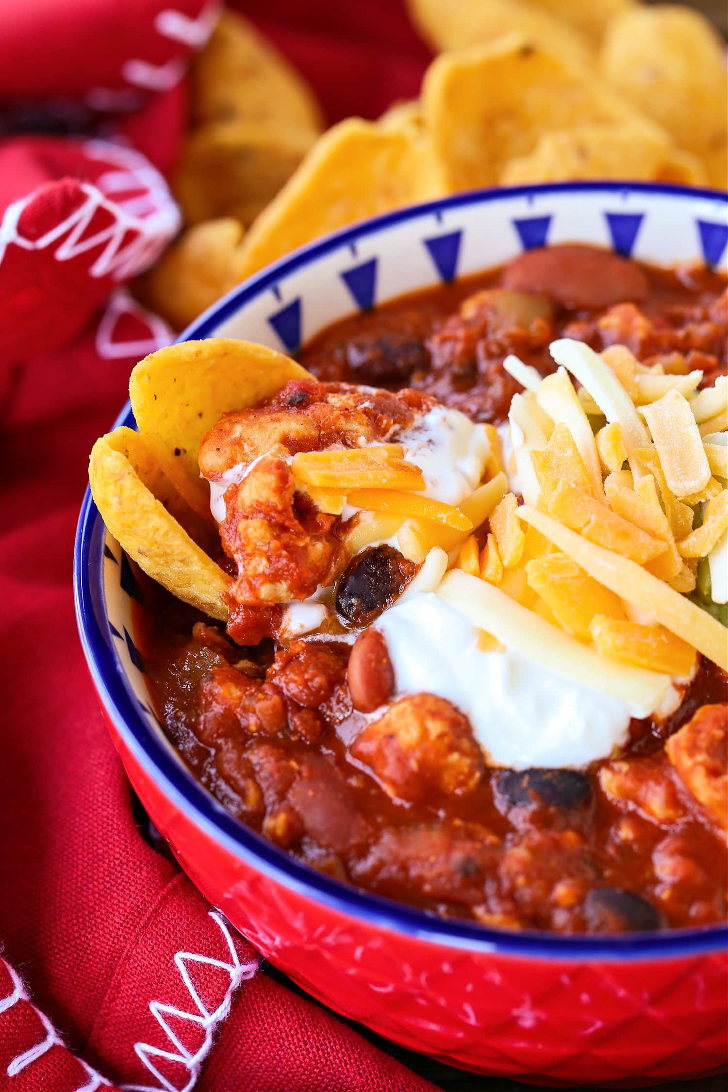 chili recipe made with ground chicken