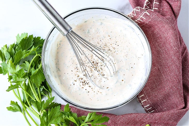 A creamy, mayonnaise dressing or tuna pasta salad recipe