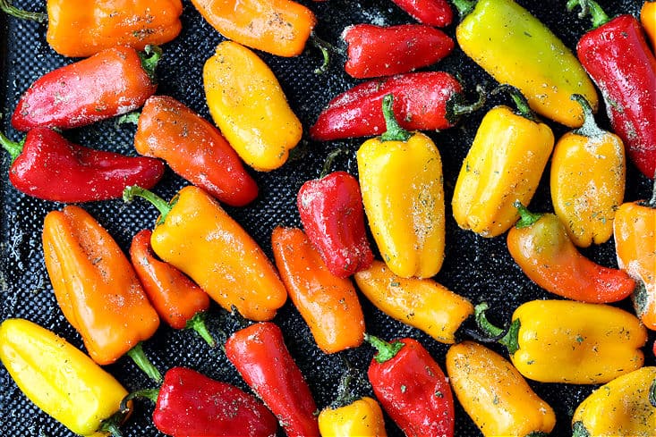 mini peppers seasoned with ranch seasoning