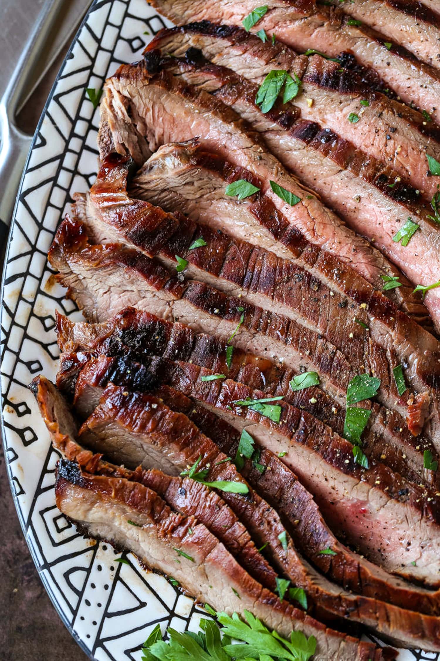 Grilled Flank Steak and Scallions Recipe