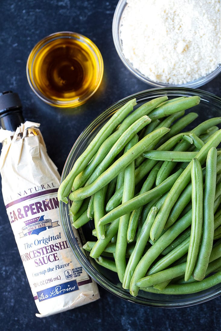 ingredients for making air fryer green beans