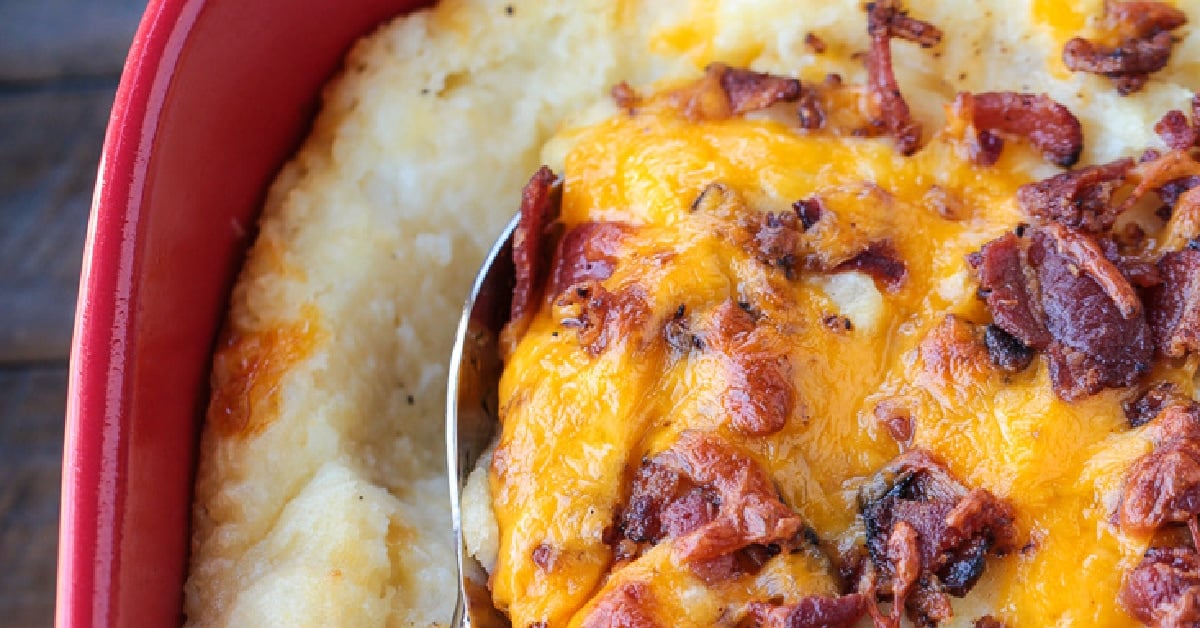 Loaded Mashed Potato Casserole | Mantitlement