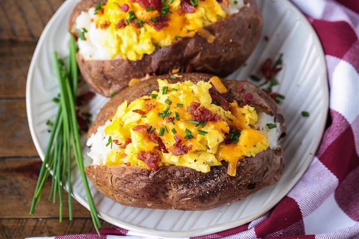 Breakfast Baked Potatoes | Mantitlement