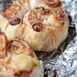 roasted garlic in foil packets