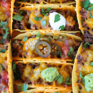 baked tacos with toppings