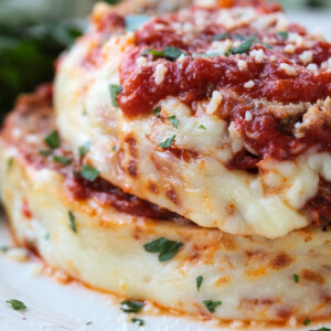 sliced Italian meatloaf on a plate