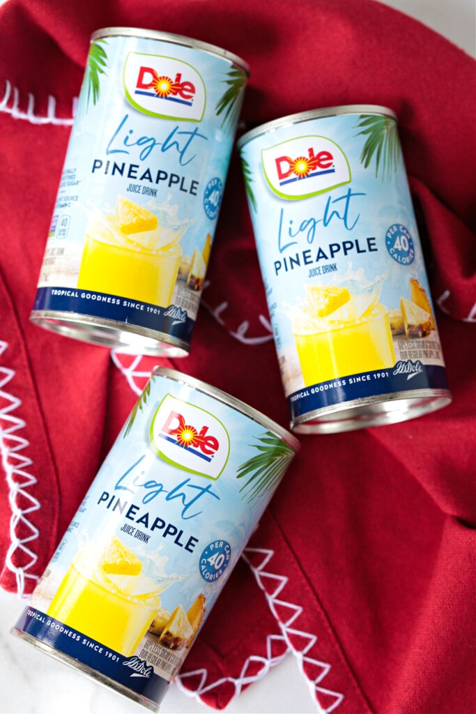 cans of pineapple juice