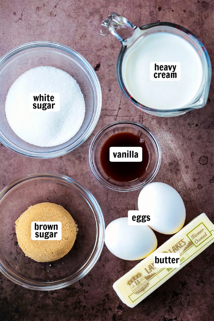 ingredients for making a sweet potato casserole