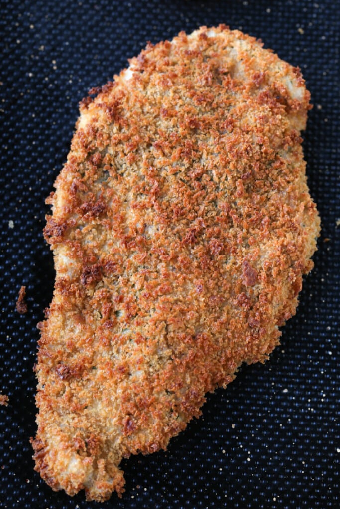 Air Fryer Chicken Katsu tastes as good as the fried version! Slice and drizzle with Asian BBQ sauce (Tonkatsu) and serve on a bed of rice. crispy air fried chicken cutlet