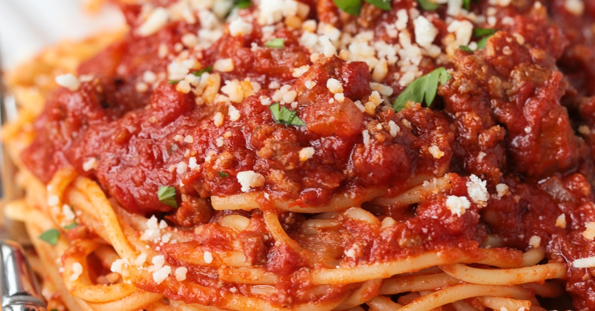 Slow Cooker Spaghetti Sauce | Mantitlement