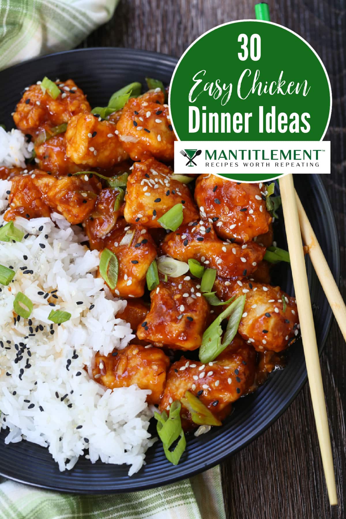 30 Chicken Dinner Ideas to make dinner at home at hit! Everything from wings to pasta to classic chicken recipes, soup and more! 30 easy chicken dinner recipes