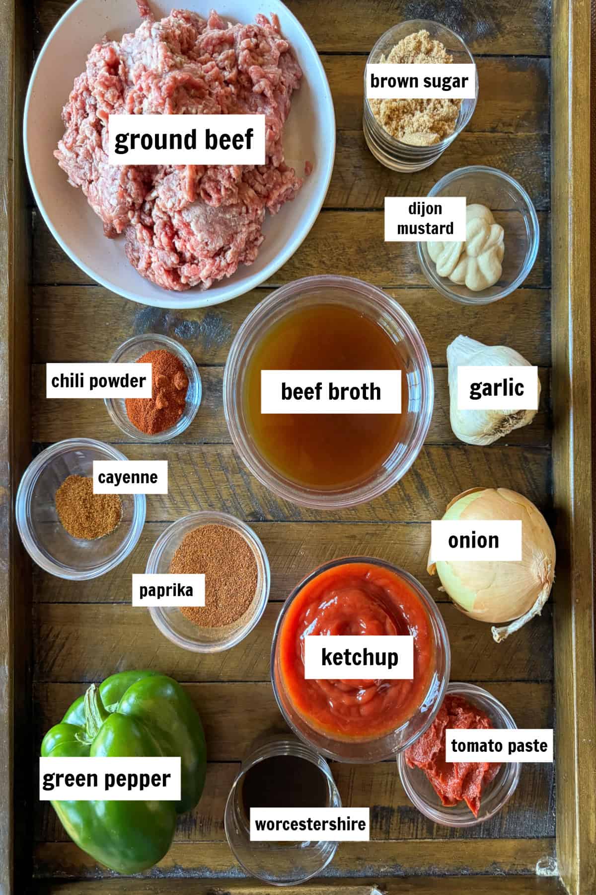 The best Homemade Sloppy Joes! Ground beef in a sweet and tangy sauce with green pepper and sweet onion. Ready in less than 30 minutes! ingredients for making homemade sloppy joes