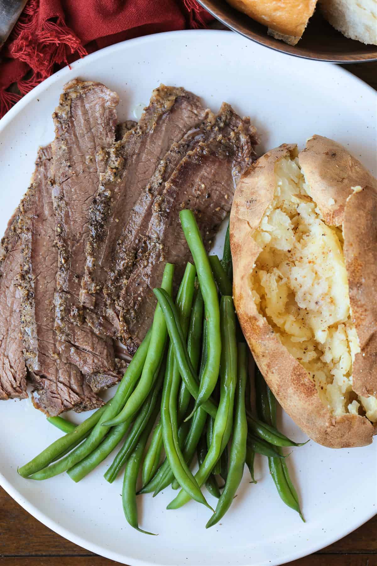 Slow Cooker Flank Steak is so tender and flavorful! When the grill isn't an option, try using a slow cooker to make your steak dinner.