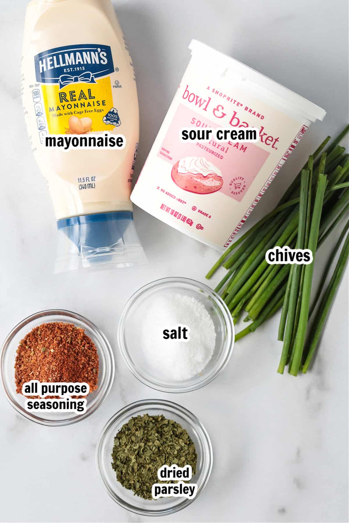 This Sour Cream Dip is a party appetizer staple! Perfect for dipping chips, pretzels and veggies, everyone will be asking for the recipe! ingredients for making sour cream dip