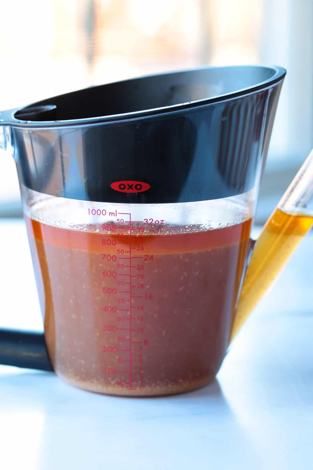This homemade turkey gravy from drippings only takes minutes to make! A creamy, thick, delicious gravy recipe for your entire turkey dinner! drippings from turkey in gravy separator