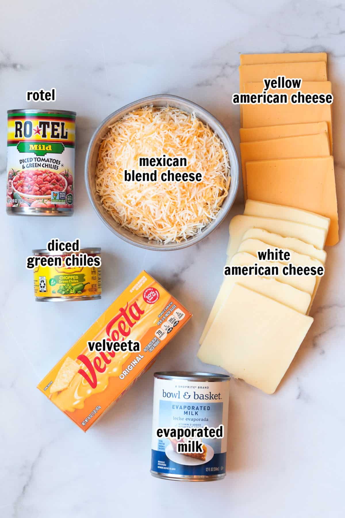 Slow Cooker Queso is going to be the center of attention at any party or game day! Use it as a dip, drizzle on nachos or use in burritos! ingredients for making cheese queso dip