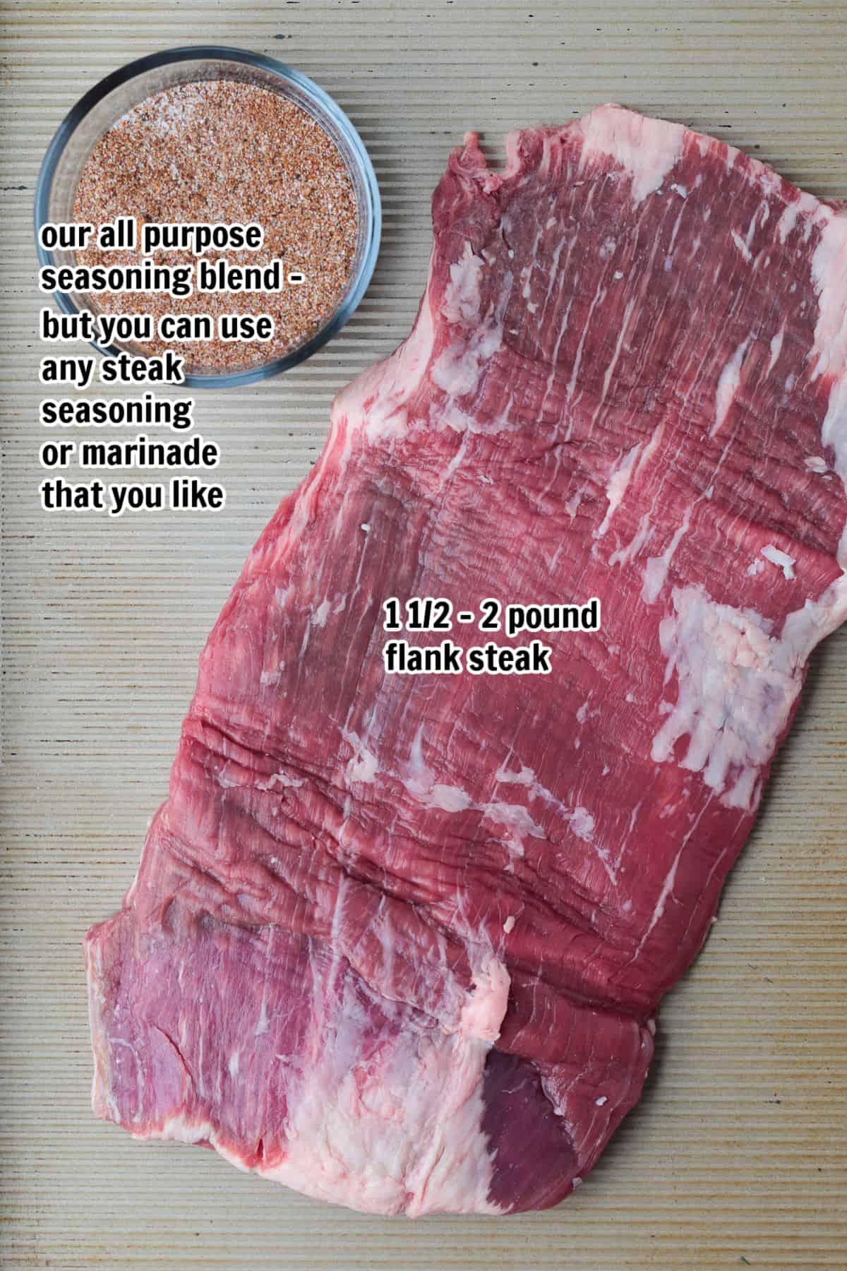 Need dinner fast? Our Air Fryer Flank Steak recipe delivers a tender, juicy, and flavorful steak with a crispy sear in just minutes! ingredients for making flank steak