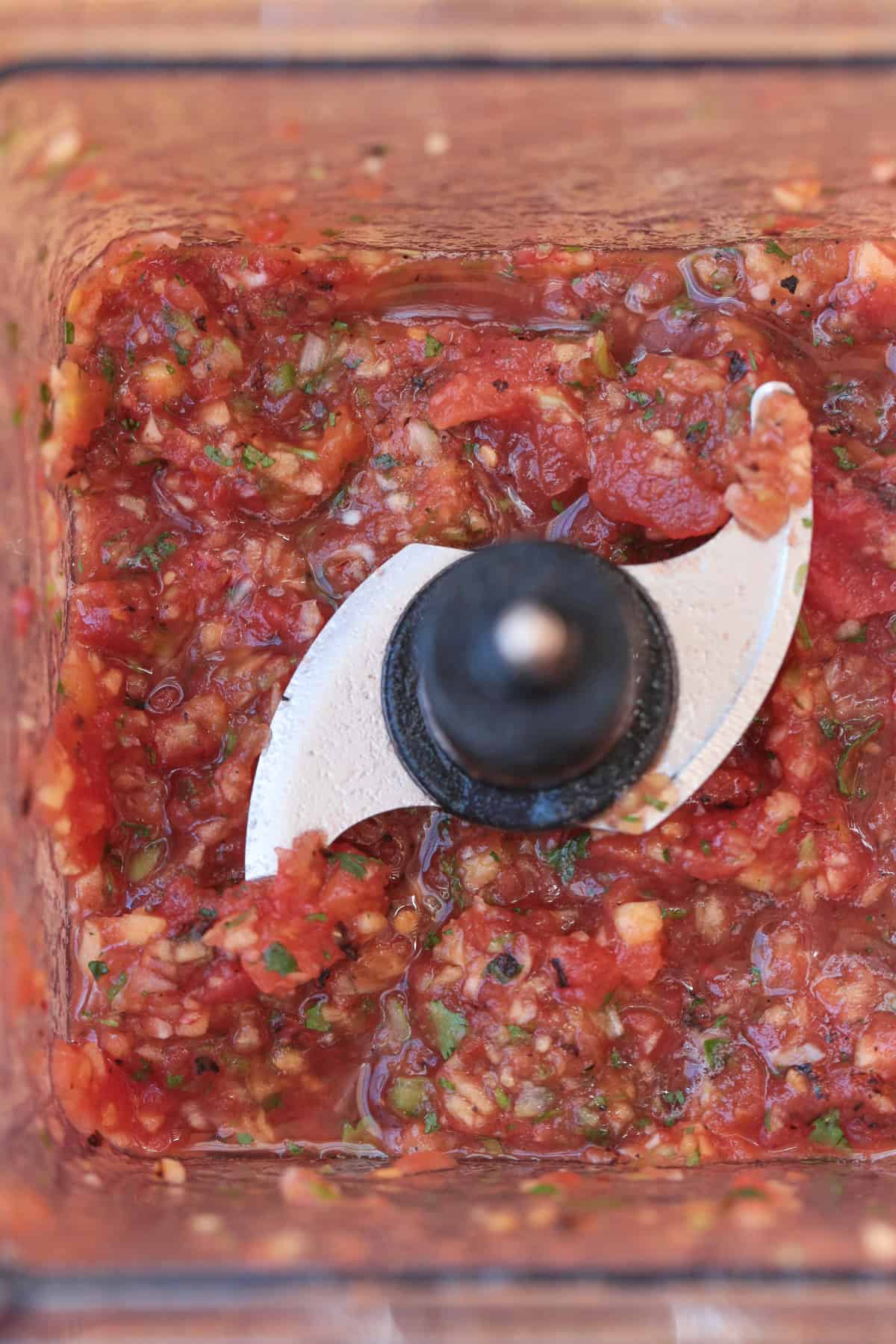 salsa blended in blender
