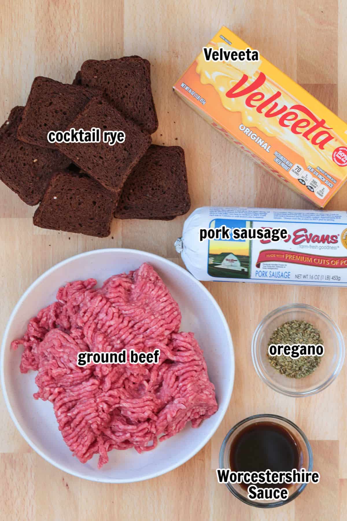 ingredients for making hanky panky appetizers