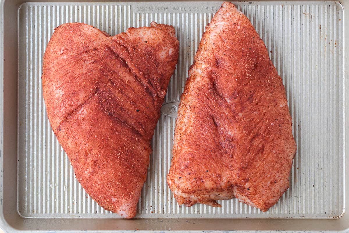 Skip the deli and make our Homemade Turkey Deli Meat instead! Not only is it super flavorful, it's less expensive and better for you, too! uncooked seasoned turkey tenderloins