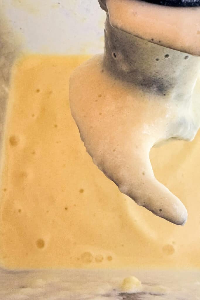 blended pineapple smoothie