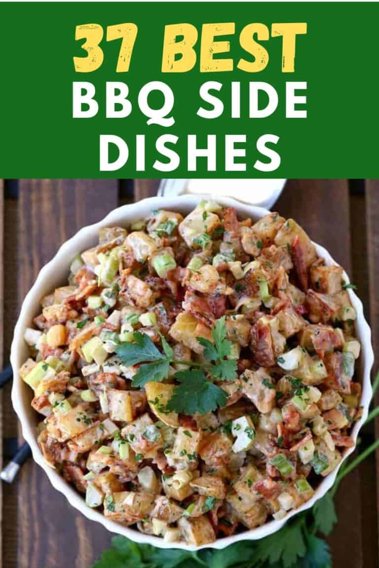 best bbq side dishes with image of potato salad
