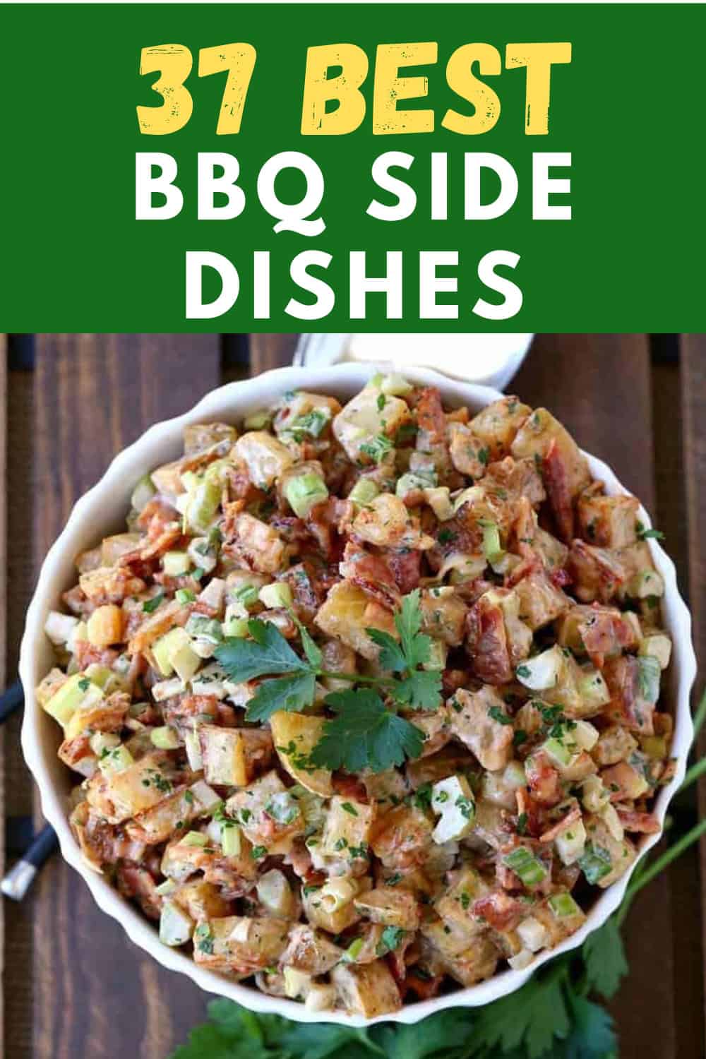best bbq side dishes with image of potato salad