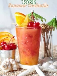 best summer cocktails image with text